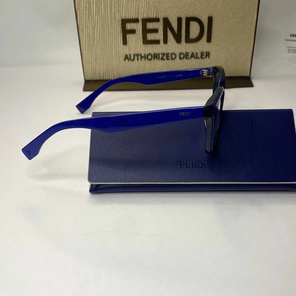 New Authentic- Fendi WOMEN'S FF0198 47MM OPTICAL FRAMES IN BLUE